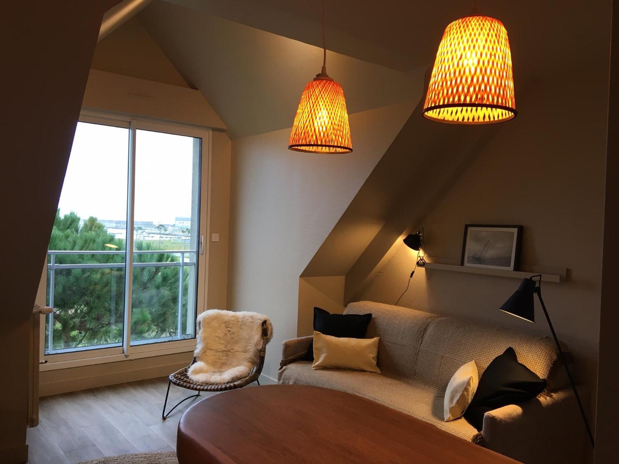 Appart-Studios Vue Mer Panoramique St Guenole Cote Mer Penmarcʼh Стая снимка